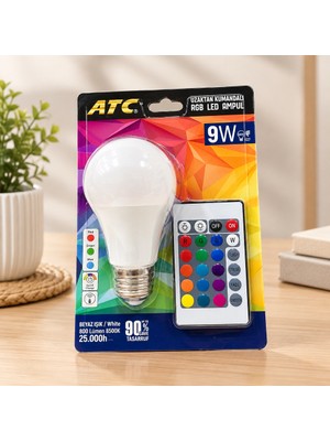 La Boom Kumandalı Rgb LED Ampul 9 W