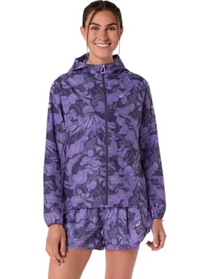 Asics Fujitrail Packable Jacket Kadın Black Berry/purple  2012D431-500