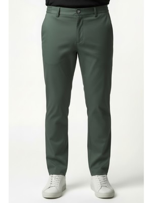 goffra Erkek Flexon Ultra Esnek Relaxed Beli Lastikli Jogger Pantolon Yeşil M702-R0433-01