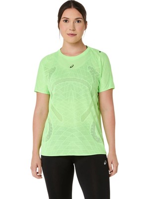Asics Metarun Ss Top Kadın Parrot Green/pure Silver Kısa Kollu Tshirt 2012D418-300