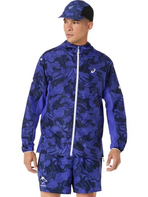 Asics Fujitrail Packable Jacket Erkek Raw Indigo Ceket 2011D524-400