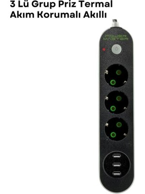 sbodurhome 3 USB Portlu Üçlü Priz CXE103