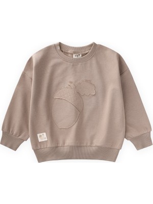 Cigit İnce Mevsimlik Sweatshirt 1-7 Yaş Sıcak Vizon