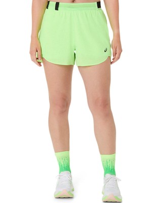 Asics Metarun Split Shorts Kadın Parrot Green/pure Silver Şort 2012D349-300