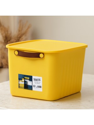 Str Store Renkli Kapaklı Plastik Organizer Kutu 15L (35X25X22 Cm)