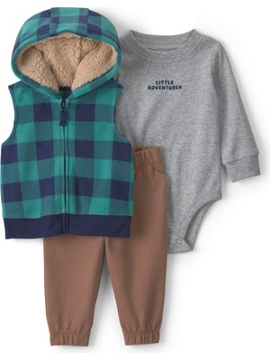 Carter's Erkek Bebek Yelekli Set 3 Ay-24 Ay Çok Renkli