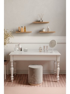 yankı- byeg 30 cm 3lü Safir Meşe Mdf Uçan Duvar Rafı Gizli Bağlantı