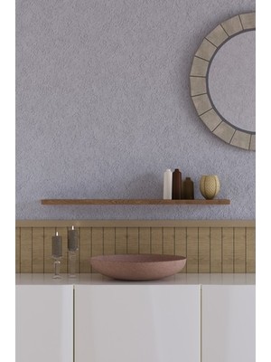 yankı-byeg 70 Cm Safir Meşe Mdf Uçan Duvar Rafı Gizli Bağlantı Kitaplık