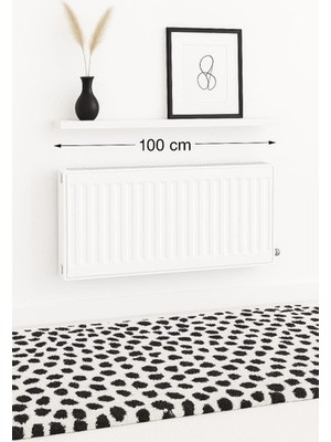 yankı-byeg 100 cm Mat Beyaz Mdf Petek Üstü Raf Gizli Montaj Ahşap Duvar Rafı Ahşap