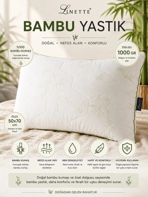 Marvielle Bambu 50X70 1000 gr Dolgun Nefes Alan Çantalı - Yastık