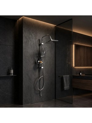 Creavit SH630 Tepe Duş Sistemi Kare(Kendinden temizleyicili)