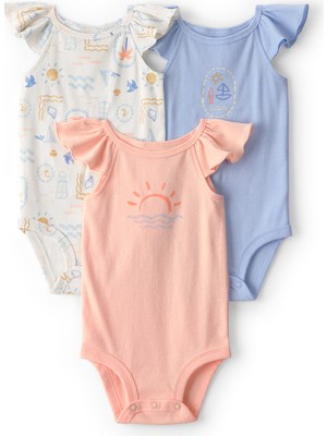 Carter's Kız Bebek Çoklu Paket Body Yenidoğan-24 Ay Çok Renkli