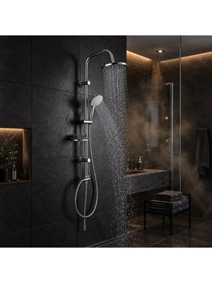 Creavit SH640 Tepe Duş Sistemi Kendinden Temizleyicili (Oval)