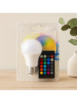 La Boom LED Ampul E27 9W Rgb Kumandalı 800 Lm 6500K
