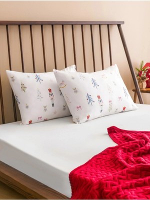 Marvielle Yılbaşı Baskılı 2'li 50X70 cm - Yastık Kılıfı