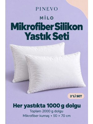 Marvielle Mikrofiber Silikon Dolgulu Uyku Yastığı 50X70 cm 1000 gr - Yastık