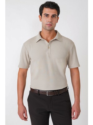 Efor Slim Fit Pamuklu Kıvrılmaz Polo Yaka Taş Tişört Ts 928