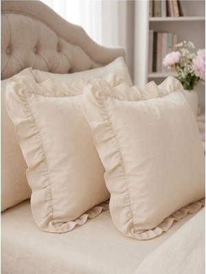 Marvielle 2'li %100 Pamuklu Fırfırlı 50X70 cm - Yastık Kılıfı