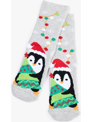 Koton Penguen Desenli Çorap