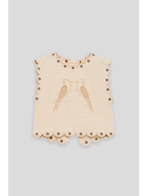 GB Baby Bg Store Kız Bebek Ekru Bluz