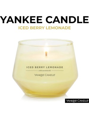 Yankee Candle Iced Berry Lemonade Kokulu Mum – 284 G (10 Oz) – Limon & Meyve Aromalı Cam Kavanoz Mum