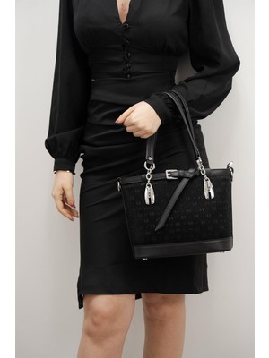 Silver & Polo Silver Polo Siyah - Siyah Fashion Kadın El Çantası SP1155