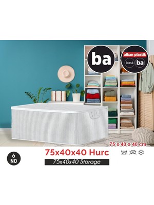 Bahometr 75*40*40 Hurç Düzenleyici Tutma Kulplu Organizer Saklama Hurç No4- BA037-( 1 Adet )