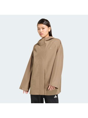 Adidas Essentials Kadın Bej Yağmurluk (KF2716)
