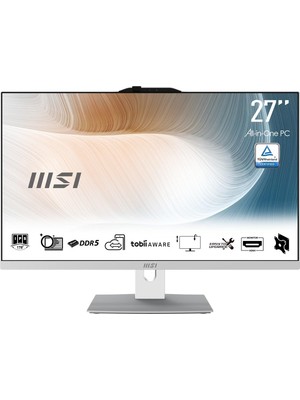Prime Life Modern AM272P 1M-1294XEU 27 Fhd 16:9 (1920X1080) Core 5 120U 16GB Ddr5 512GB SSD Fdos Beyaz Aıo Pc