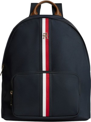 Tommy Hilfiger Popette Dome Backpack Corp Kadın Mavi Çanta - AW0AW19243