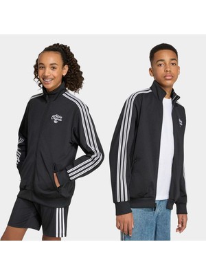 Adidas Firebird Çift Taraflı Çocuk Siyah Ceket (KS4155)
