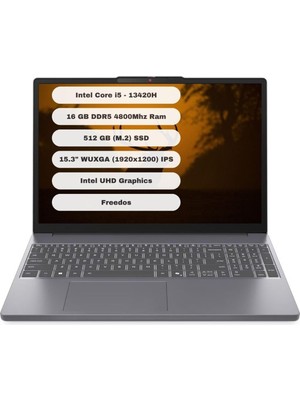 Neva Home Ideapad Slim 3 GTI16 Intel Core I5 13420H 16GB 512GB SSD Freedos 15.3" Wuxga