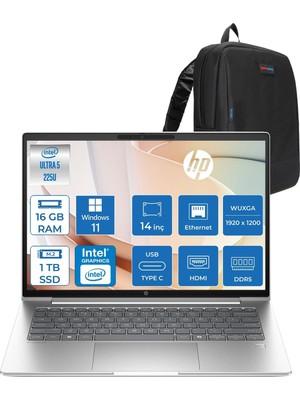 Neva Home Probook 4 G1I Intel Ultra5 225U 16GB Ddr5 1tb SSD 16" Inch Intel® Grafik Gpu Wuxga (1920X1200) IPS 300NIT WIN11HOME Taşınabilir Bilgisayar D21SQETH03+ZETTAÇANTA