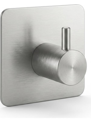Neva Home Kare Yapışkanlı Askılık 304 18/10 Paslanmaz Çelik, Vidasız Deliksiz Metal Duvar Askısı, Banyo Mutfak Antre Için, 1/2/4 Adet Seçenekli