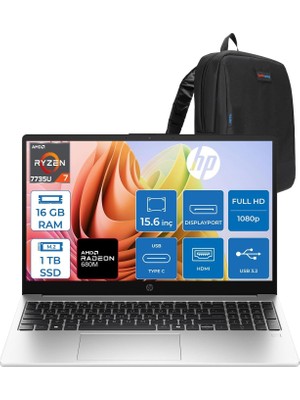 Neva Home 255R G10 Amd Ryzen™ 7 7735U 16GB Ddr5 1tb SSD 15.6" Inch Intel® Grafik Gpu Fhd (1920 x 1080), Ips, 300NIT Freedos Taşınabilir Bilgisayar D30M1ETF03+ZETTAÇANTA