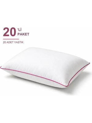 Marvielle Biyeli 20'li Paket 50X70 cm 600 gr Boncuk Silikon Elyaf Dolgulu Pemb - Yastık