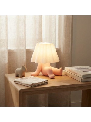 Slyvia Lazy Bunny - Tembel Tavşan Figürlü Yumuşak LED 'li 3D Dekoratif Aydınlatma