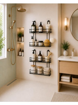 Prime Life Yapışkanlı Duş Rafı,banyo Rafı,baharatlık Rafı,duvar Tipi Baharatlık ve Şampuanlık, Banyo ve Mutfak Için Uygun,delmeden Vidalamadan Kolay ve Pratik Montaj 2 Adet (2liraf)