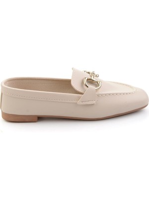 Bambi Bej  Kadın Loafer Ayakkabı K01360060009