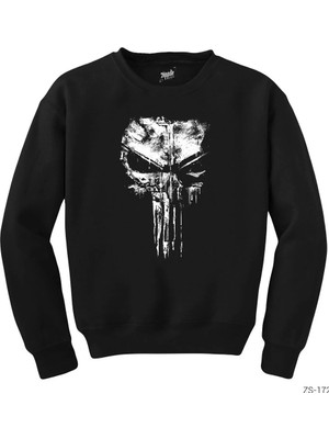 Z zepplin Punisher Space Siyah Sweatshirt