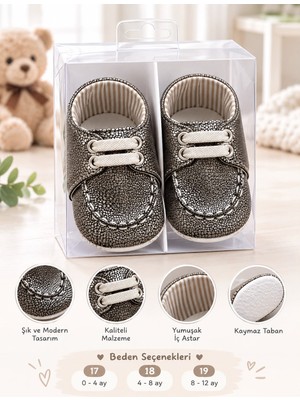 Sönmez Baby Minik Parçacık Desen Casual Patik Bebek Ilk Adım Ayakkabısı
