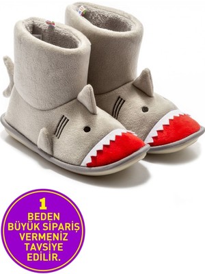 Twigy New Shark Çocuk Ev Botu Gri 30/35