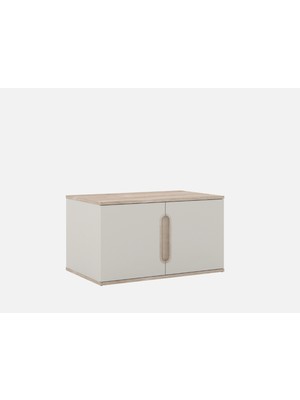 Palmera Optimum 2 Kapılı Üst Dolap 90X50 cm Açık Gri
