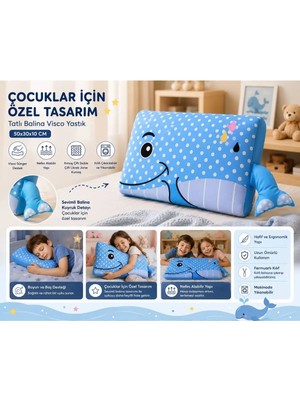 Marvielle Tatlı Balina Visco Yastık - Yastık