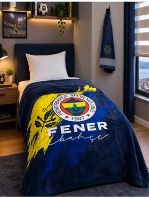 Taç Yeni Sezon Lisanslı Fenerbahçe Fanatik Battaniye