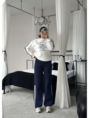 Esra Helvacı Şardonlu Sweatshirt Eşofman Takım