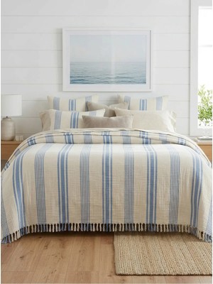 Marvielle 4 Katlı Müslin %100 Pamuk Tek Kişilik Yatak Örtüsü 180X240 cm - Tek Kişilik Pike & Pike Takımı