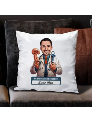 Marvielle Erkek Kbb Doktoru Karikatürlü - Yastık