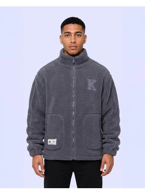 Kappa Authentic Karl Erkek Gri Regular Sherpa Mont