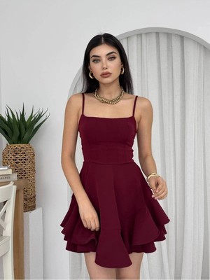 Kadın Prenses Model Askılı Elbise